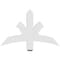 Ekena Millwork Davenport Architectural Grade PVC Gable Bracket, 36"W x 22 1/2"H x 4"D x 4"F, 15/12 Pitch GBP036X23X0404DAV00 - alternate 5